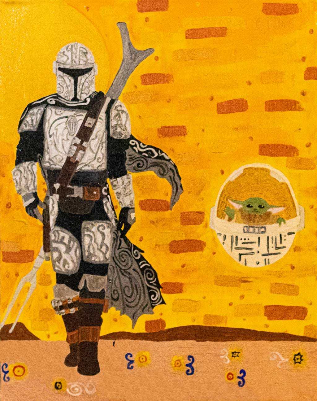 Baby Yoda Painting